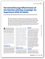 Thumbnail of Meatless Monday article first page in AJPH