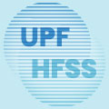 UPF and HFSS over two merging, striped circles