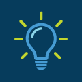 Light bulb icon from Innovation Fund logo